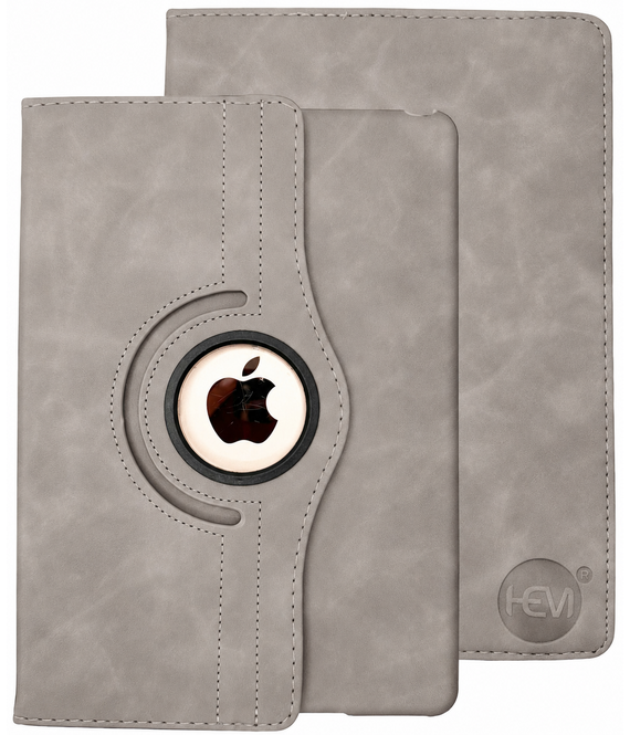 HEM HEM Silky Grey iPad hoes geschikt voor iPad Pro 10.5 (2017) & iPad Air 3e generatie (2019)  - 10.5 inch Draaibare Autowake Cover - iPad Air 3e generatie hoes - iPad Pro 10.5 hoes - Met Stylus Pen