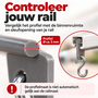 HEM HEM Luifelhaken met S-haak - 6 Stuks - Voortent Inschuifhaken voor Hobby Caravan - Tentrailhangers - Peesrailhaken - Grijs