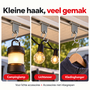 HEM HEM Luifelhaken met S-haak - 6 Stuks - Voortent Inschuifhaken voor Hobby Caravan - Tentrailhangers - Peesrailhaken - Grijs