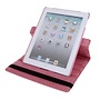 HEM HEM iPad Hoes geschikt voor iPad Mini 1 / iPad Mini 2 / iPad Mini 3 - Licht Roze - 360 graden draaibaar iPad Hoesje - Inclusief Hoesjesweb Stylus Pen