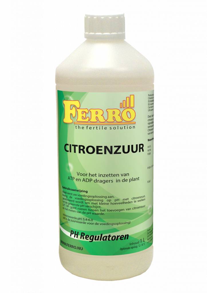 Vaccineren Sporten Rijp Ferro Citroenzuur 1 ltr - Green Trading XXL
