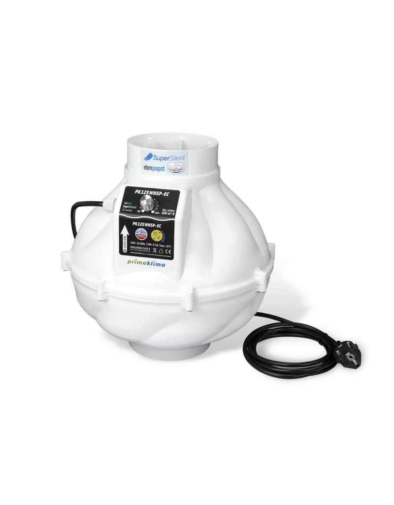 PrimaKlima PrimaKlima Whisperblower EC - Ø125mm - Dimbaar 0 tot 800 m³/u