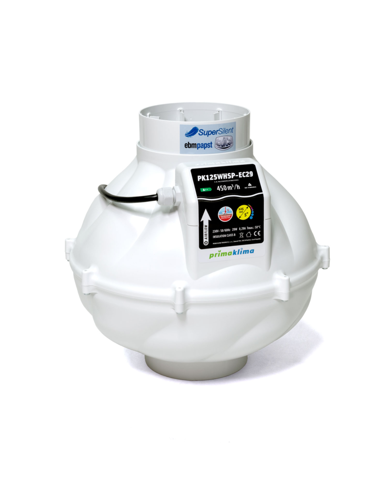 PrimaKlima PrimaKlima Whisperblower EC - Ø125mm - 450m3/h - Nicht dimmbar - Rohrventilator