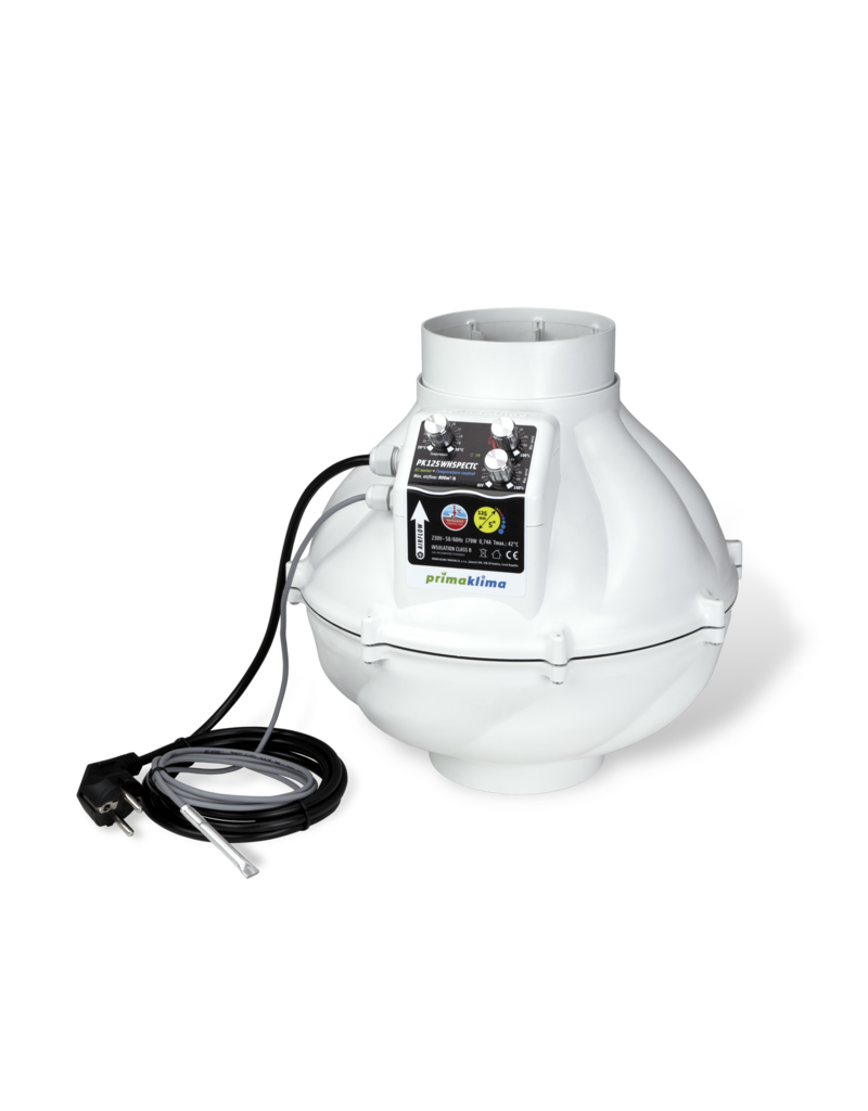 PrimaKlima PrimaKlima Whisperblower EC Ø125mm - Temp.-Regler - 800 m³/h - Rohrventilator