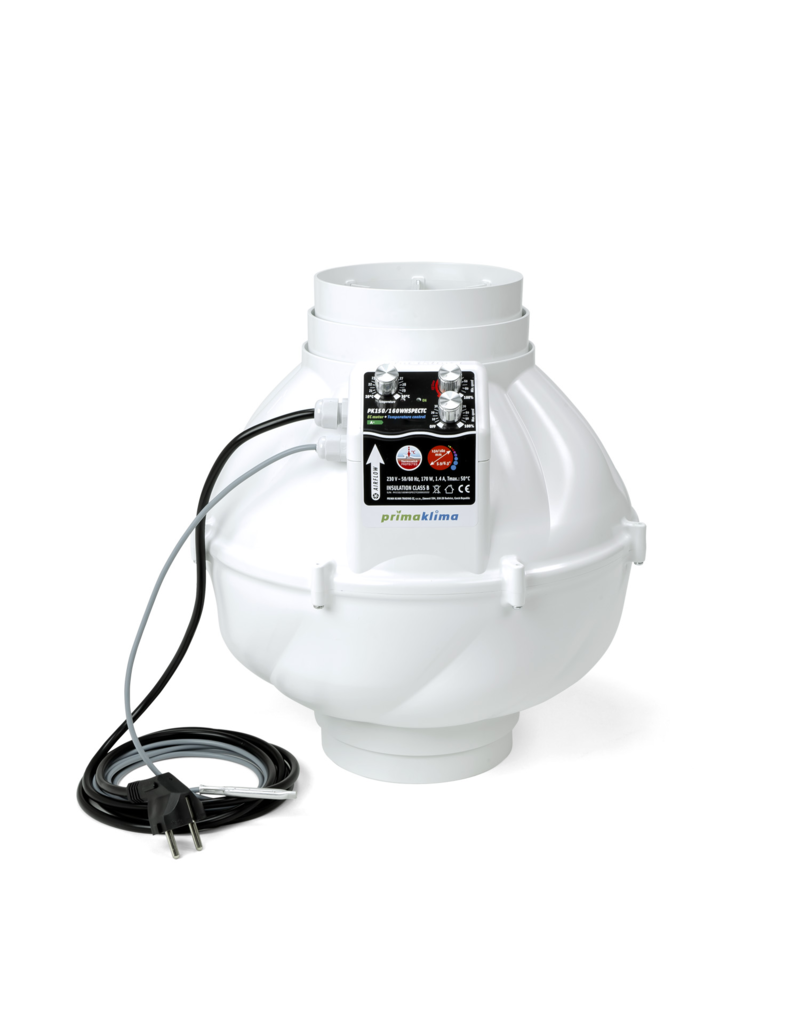 PrimaKlima PrimaKlima Whisperblower EC Ø150/160mm - Temp.-Regler- 1400 m³/h - Rohrventilator