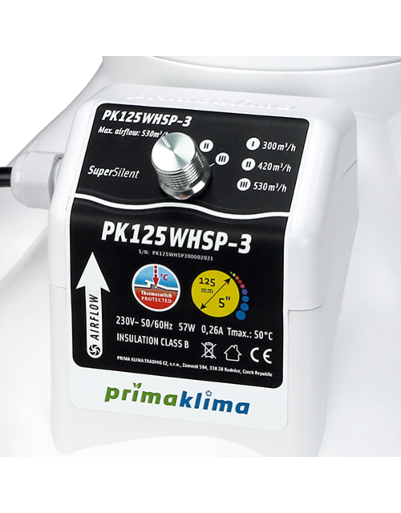 PrimaKlima PrimaKlima Whisperblower Ø125mm 3 speed - 530 m3/h