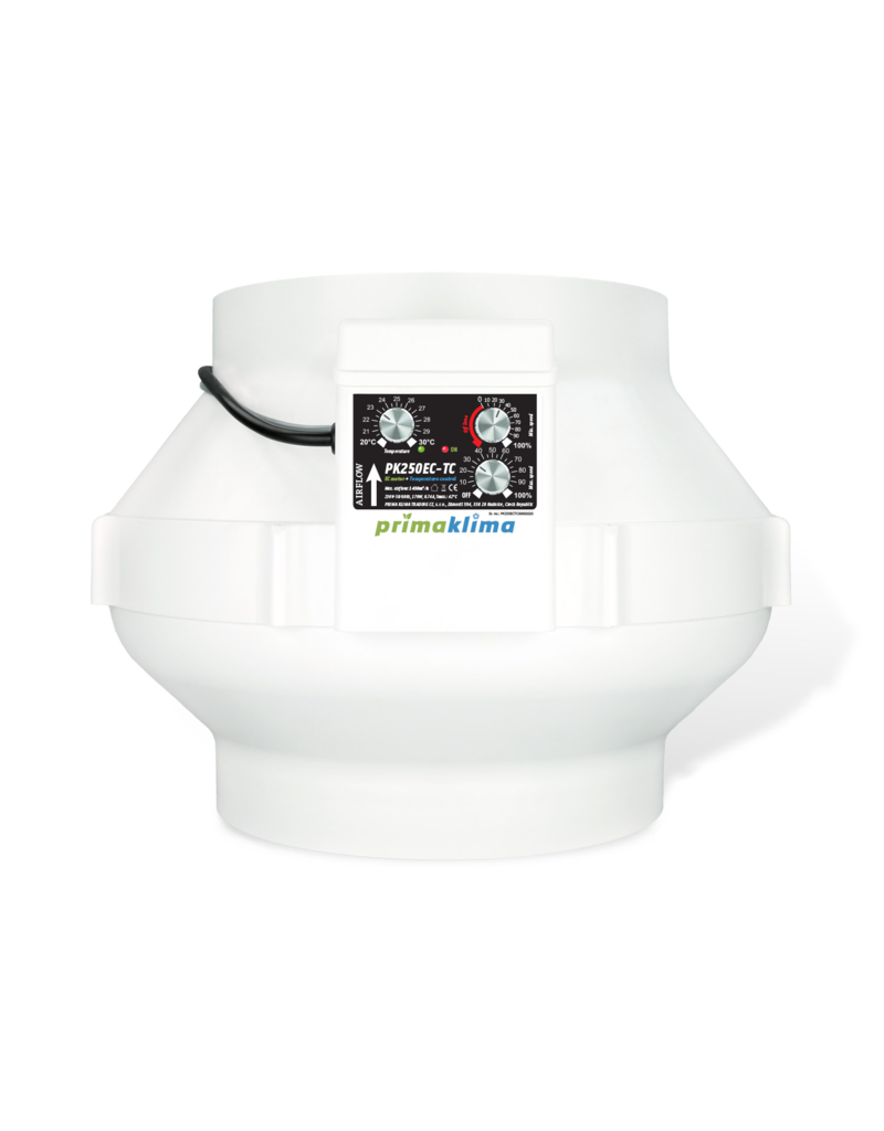 PrimaKlima PrimaKlima EC Ø250mm - 1450 m3/h - Temp Regler - Rohrventilator