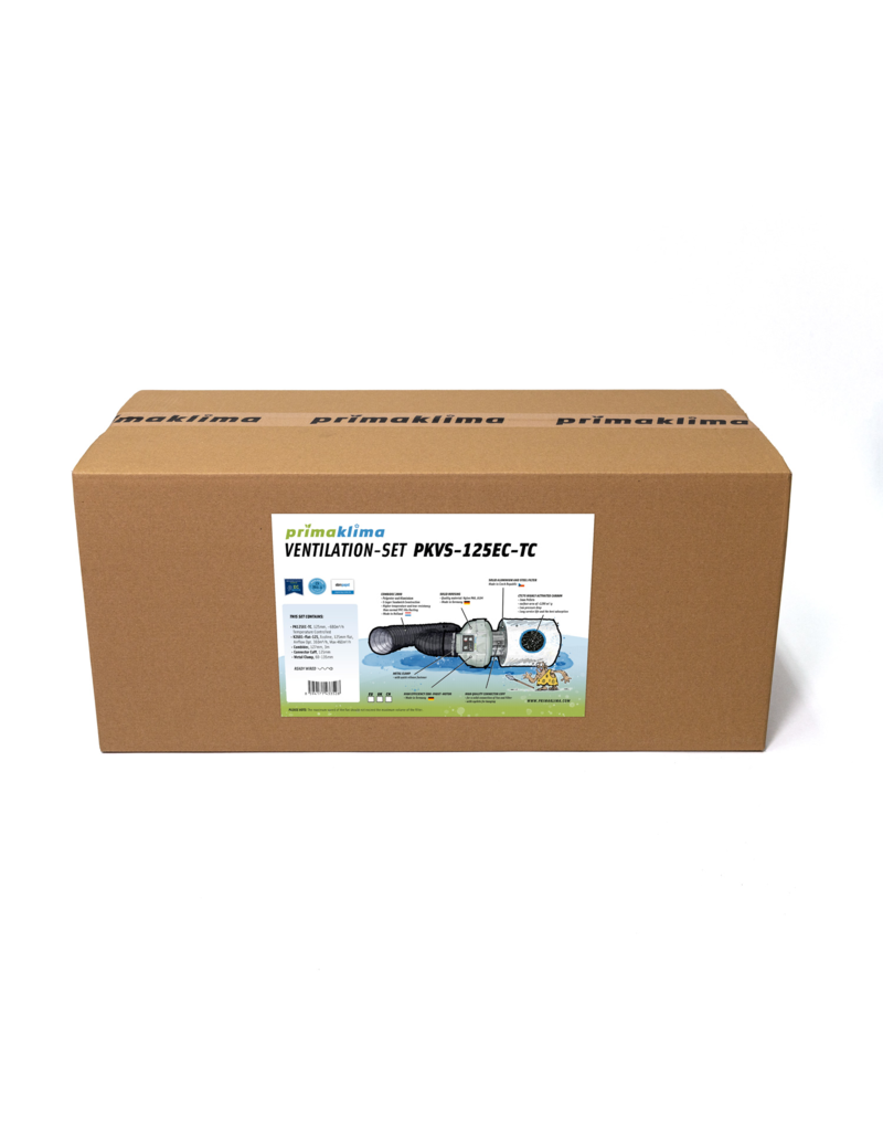 PrimaKlima PrimaKlima PKVS-125EC-TC Abluftset - 680 m³/h - Temperaturgesteuert