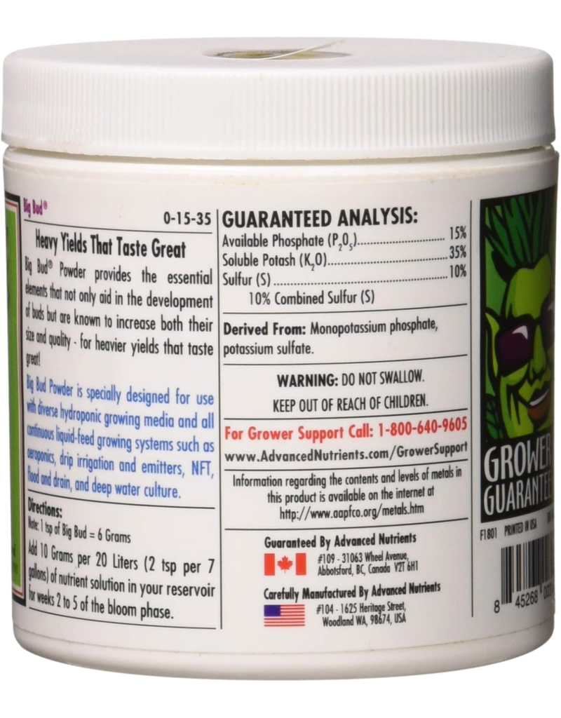 Advanced Nutrients Advanced Nutrients Big Bud Powder 130 gr