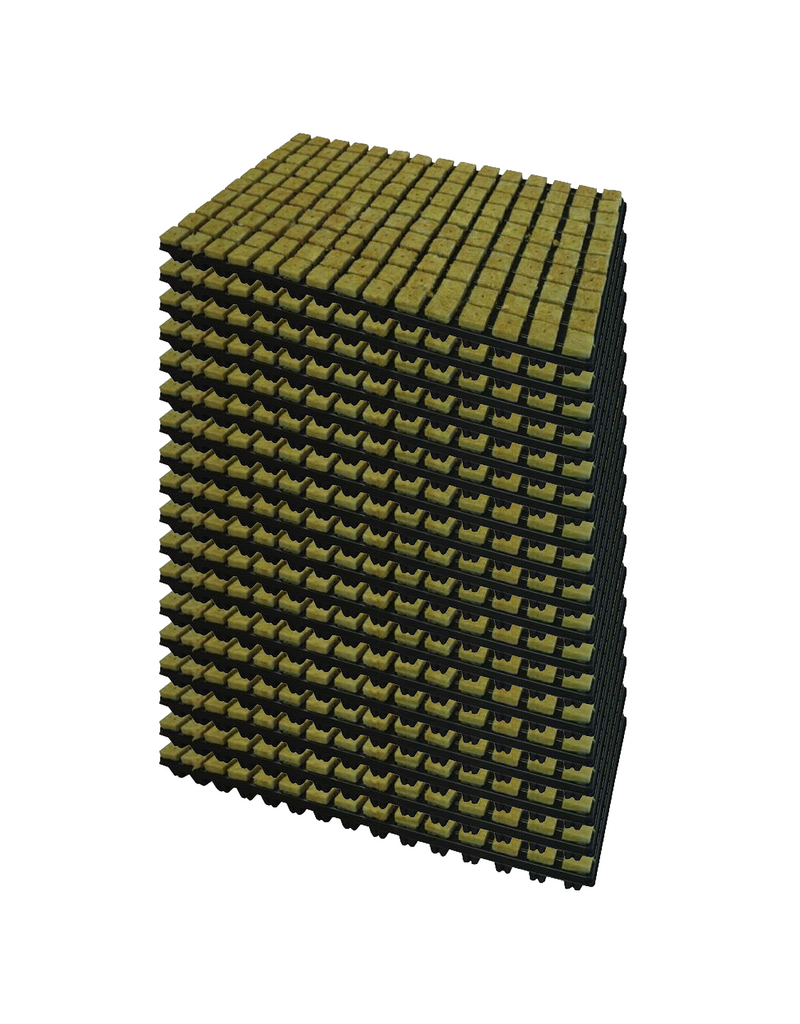 Cultiwool Cultiwool Steinwolltray 2x2 cm 150 pro Tray (Karton mit 18 Trays)
