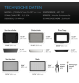 AC Infinity AC Infinity groot trimtafel systeem, set met 3 trays en 2 zeven, verwisselbaar en ergonomisch ontwerp