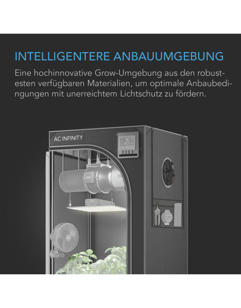 AC Infinity AC Infinity CLOUDLAB 733 advanced kweektent 90 x 90 x 180 cm, 2000D diamant-mylar stof