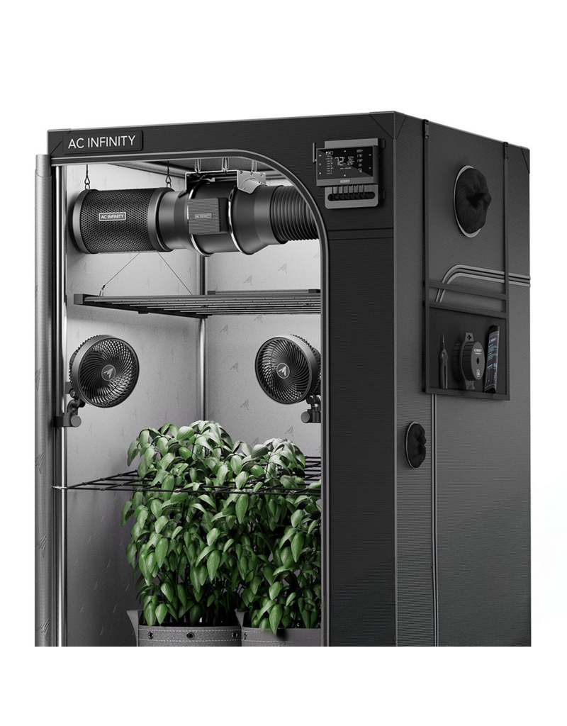 AC Infinity AC Infinity KI Growzelt-System PRO 120 x 120 x 200 cm für 6 Pflanzen mit AI+ Controller