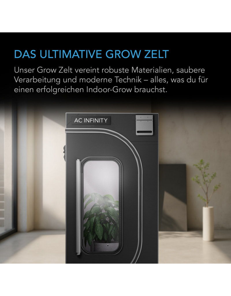 AC Infinity AC Infinity CLOUDLAB 844 Advanced Growzelt 120 x 120 x 200 cm, 2000D Diamant-Mylar Gewebe