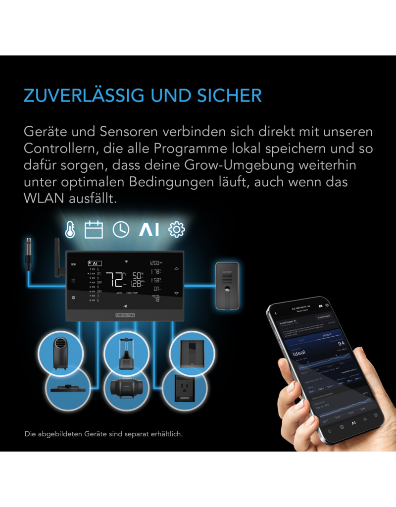 AC Infinity AC Infinity CLOUDFORGE T7 Luftbefeuchter 15 L mit intelligenter Steuerung