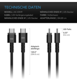 AC Infinity AC Infinity UIS-zu-UIS Verlängerungskabel für AI+ Controller, Stecker-zu-Stecker, 300 cm