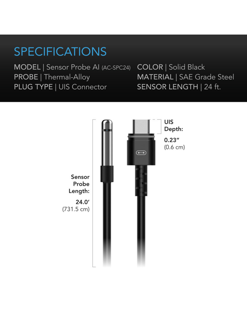 AC Infinity AC Infinity AI+ Klimasensor 7.3 m für VPD, Temperatur und Feuchtigkeit