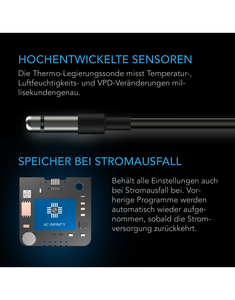 AC Infinity AC Infinity Controller 69 PRO met Bluetooth en WiFi