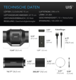 AC Infinity AC Infinity luchtfilterset 150 mm met inline afzuiger en koolstoffilter