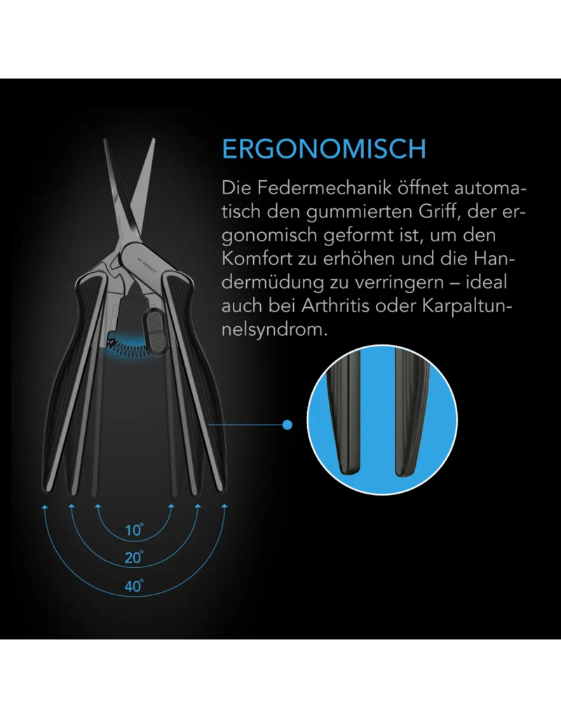 AC Infinity AC Infinity Edelstahlschere mit Reinigungsset, 16.8 cm gerade Klingen