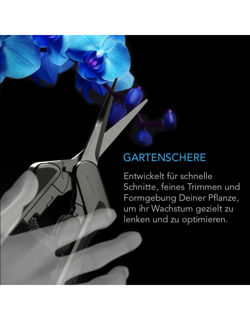 AC Infinity AC Infinity RVS schaar met reinigingsset, 16.8 cm rechte bladen
