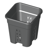 Senkap Senkap Topf PP mit Belüftungsöffnungen 18 Liter, viereckig 30x30x31 cm