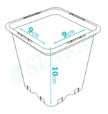 Senkap Anzuchttopf Senkap PP 0,5 Ltr 9x9x10 cm