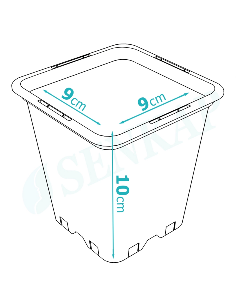 Senkap Anzuchttopf Senkap PP 0,5 Ltr 9x9x10 cm