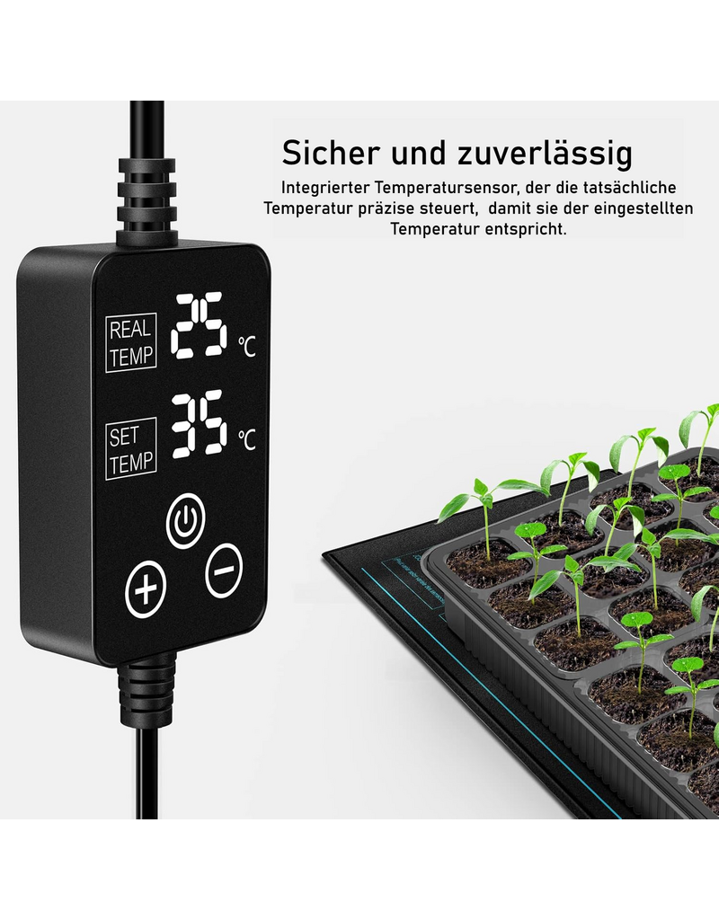 Platinum Platinum verwarmingsmat met thermostaat, 55x35 cm, 30 W