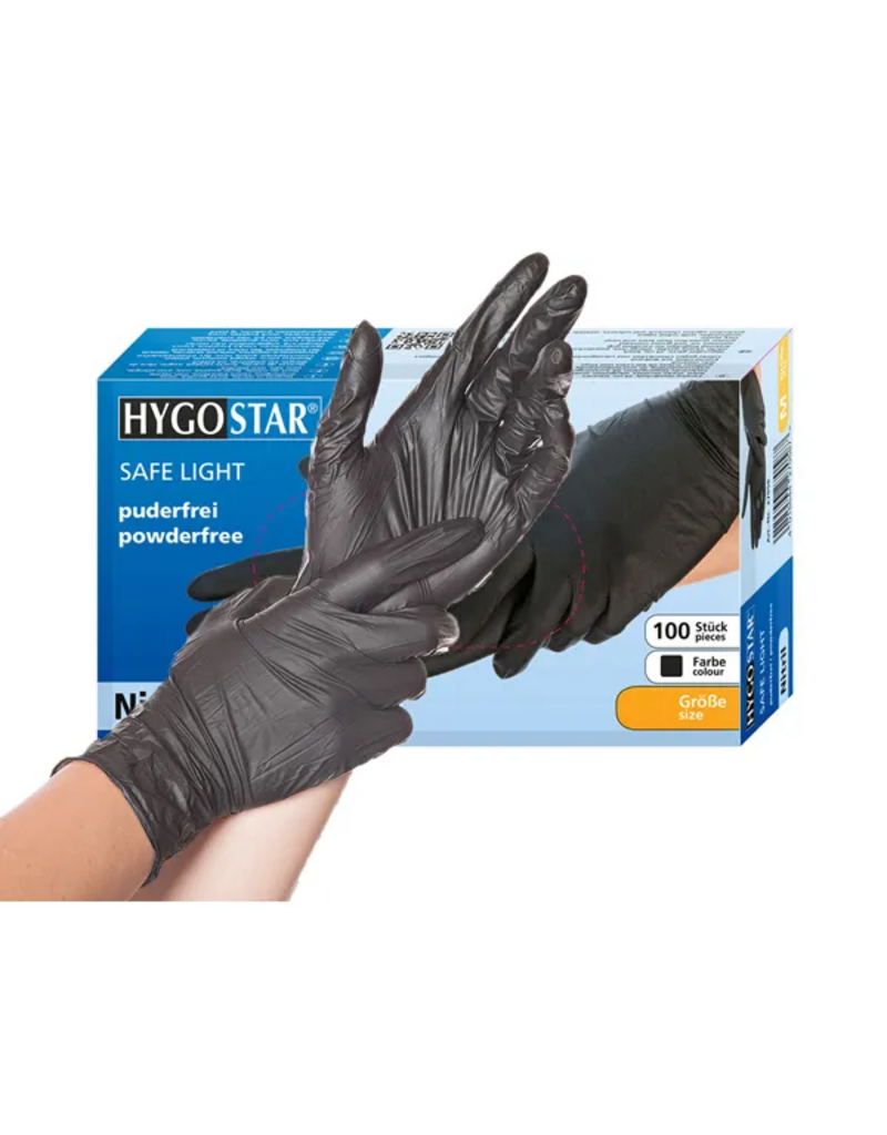 Nitrilhandschoenen Zwart, 100 st/doos