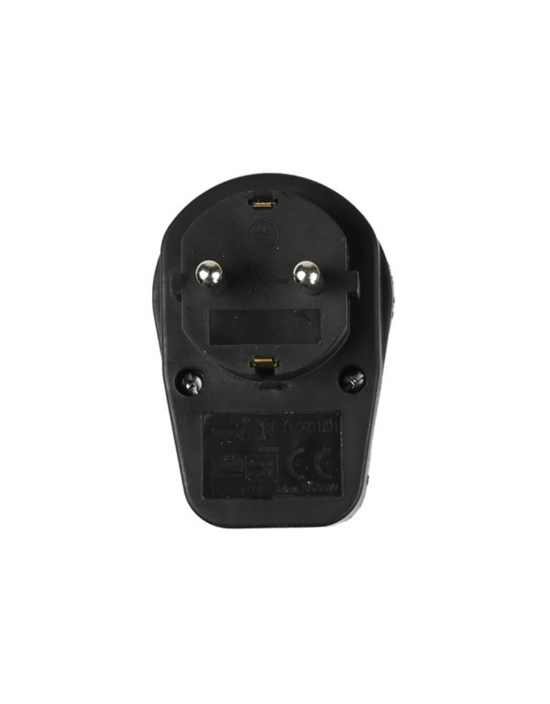 Steckdose + schalter schwarz