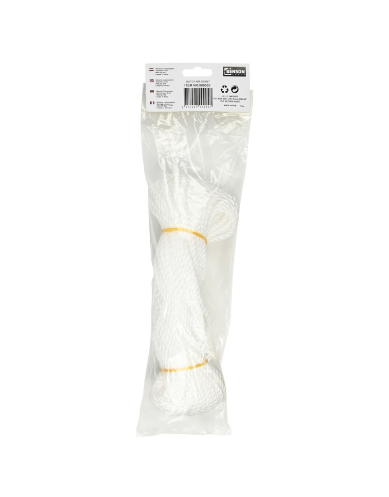 Touw wit 4 mm x 25 m