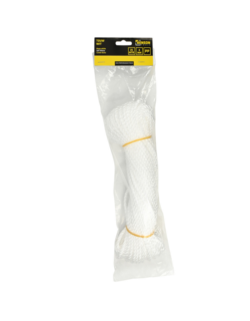 Touw wit 4 mm x 25 m