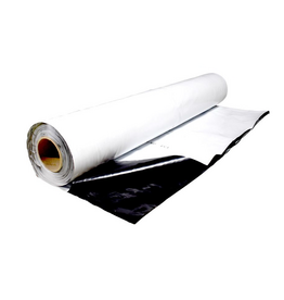 Zwart/wit folie op rol 2x100 m extra sterk