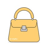 Fashion statement als demo: Een mooie gele tas. - Copy