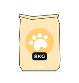 Grote zak hondenbrokken: Zomaar een demoproduct. Verpakt in een grote zak.