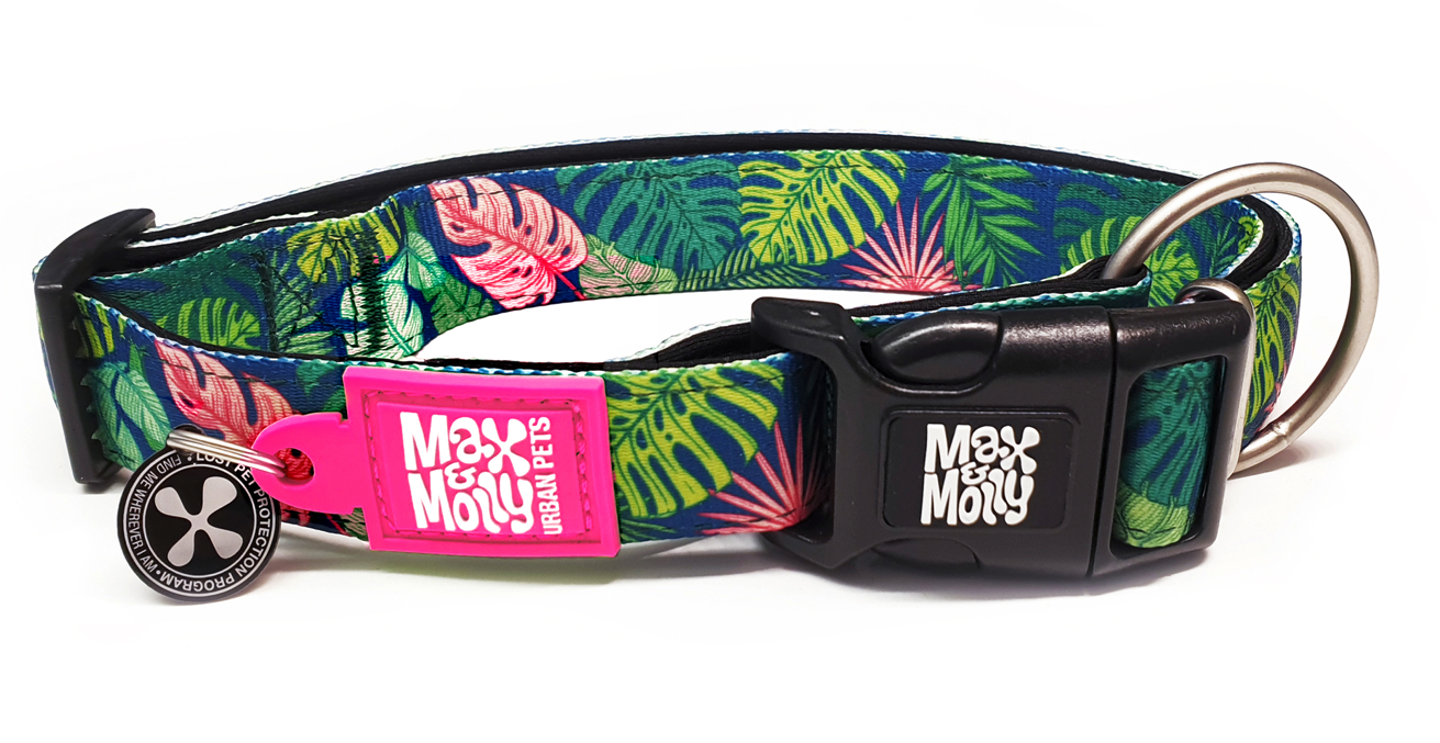 Voorzien niet verwant Herinnering Max & Molly Hondenhalsband Tropical - MadeForDogs