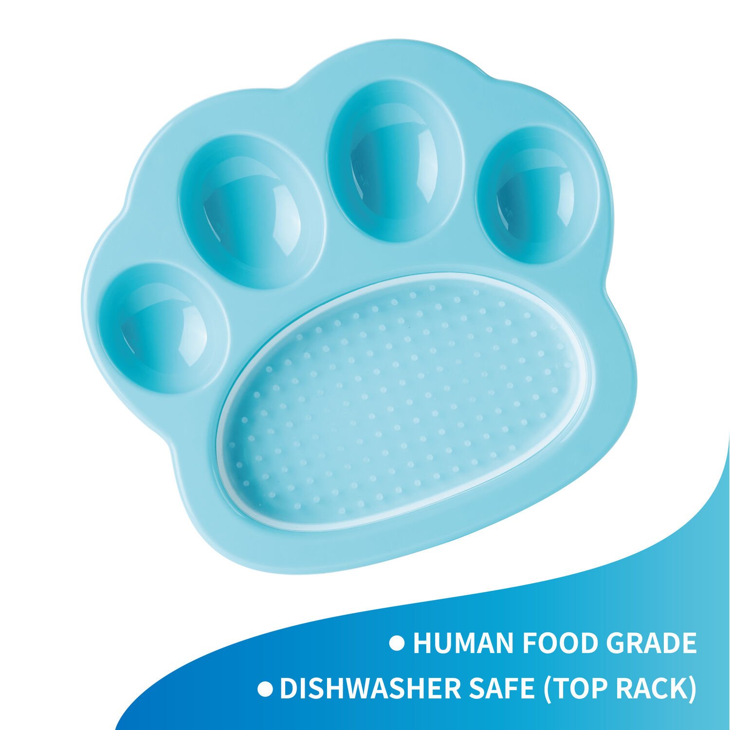 PETDREAMHOUSE Paw 2-in-1 Slow Feeder & Lick Pad