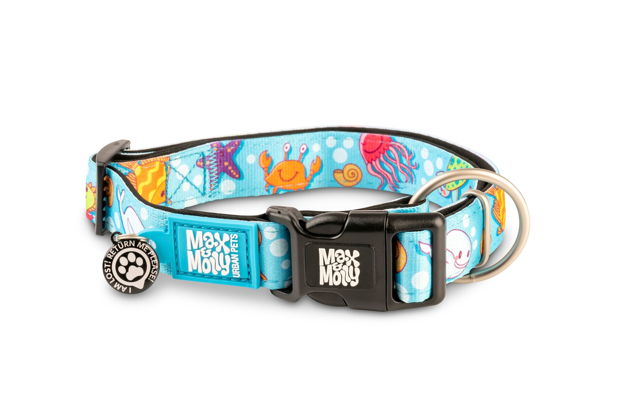 verbanning of oven Max & Molly Hondenhalsband Blue Ocean - MadeForDogs