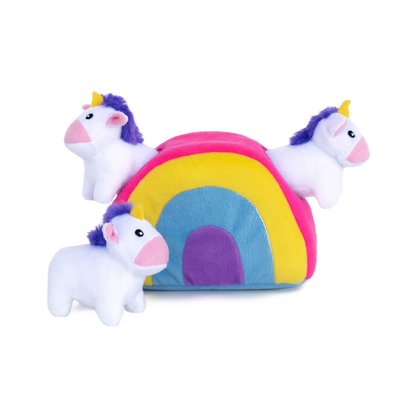 ZippyPaws ZippyPaws - Zippy Burrow - Unicorns in Rainbow