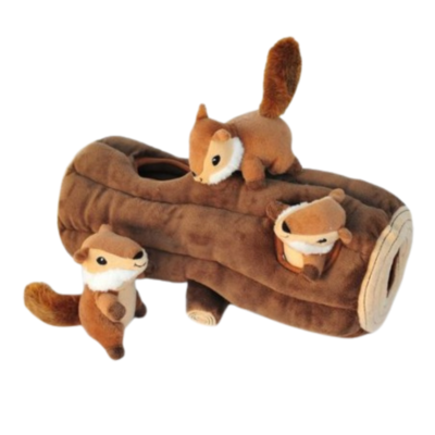 ZippyPaws Zippy Burrow - Burrow Log Chipmunks