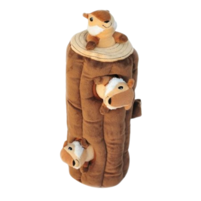 ZippyPaws Zippy Burrow - Burrow Log Chipmunks