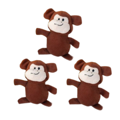 ZippyPaws ZippyPaws - Miniz - Monkeys (3-pack)