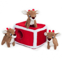 ZippyPaws ZippyPaws - Holiday Zippy Burrow - Reindeer Pen