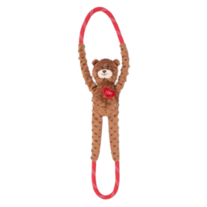 ZippyPaws Valentine's RopeTugz - Bear