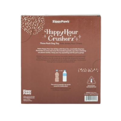 ZippyPaws ZippyPaws - Happy Hour Crusherz - Spirits (3-pack)