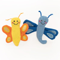 ZippyPaws ZippyClaws 2-Pack Butterfly and Dragonfly