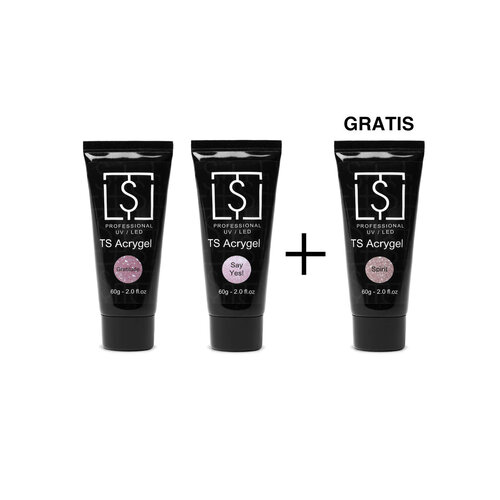 TS Products Acrygel glittercollectie 2 + 1 gratis TS Products Acrygel glittercollectie 2 + 1 gratis