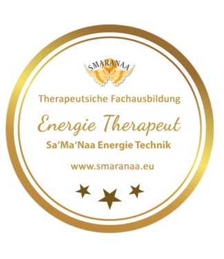 Smaranaa Zertifikat für Energie Therapeut Sa'Ma'Naa Heiltechnik