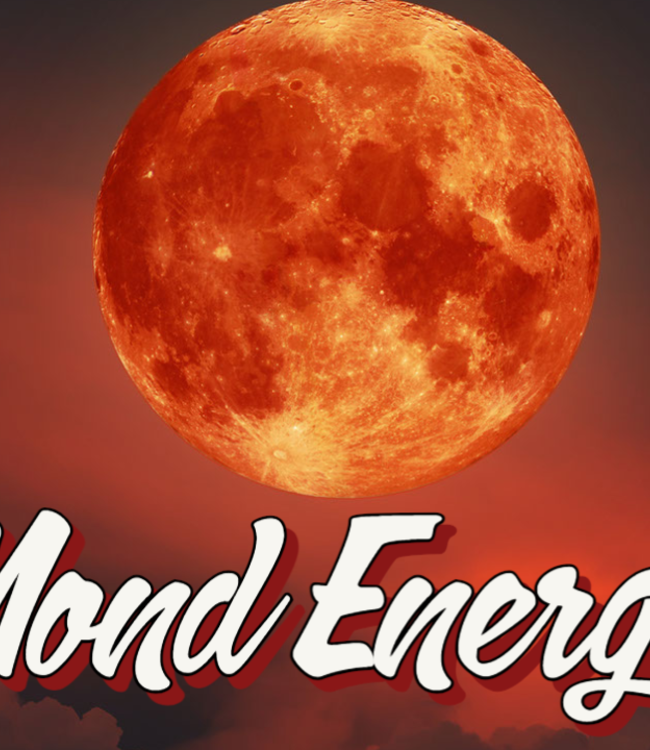 Blutmond ist eine besondere Zeit, Energie des Mondes spürbar aufnehmen.